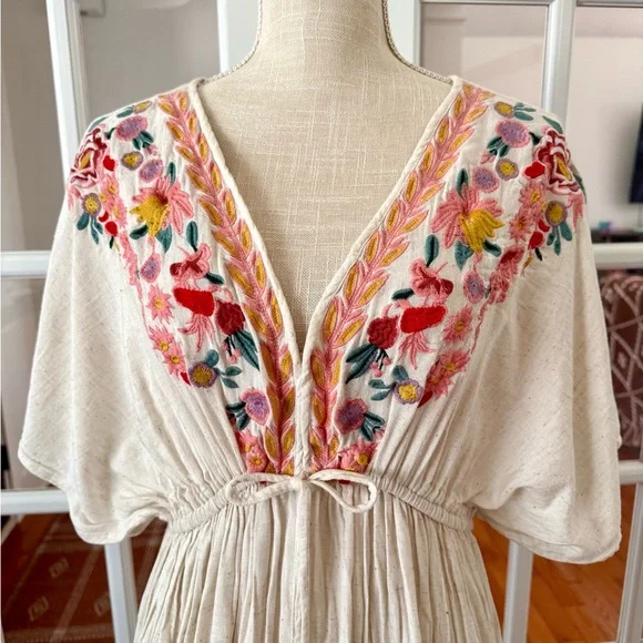 World Market Embroidered Maxi Dress - Picture 2 of 13